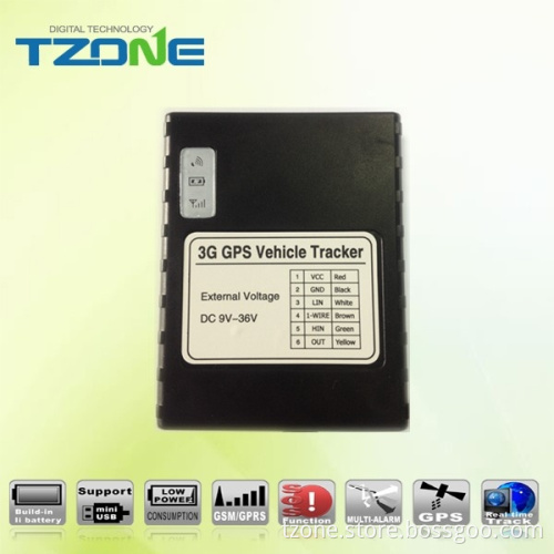 simple function small motorcycle 3G GPS tracker support 1 wire ibutton